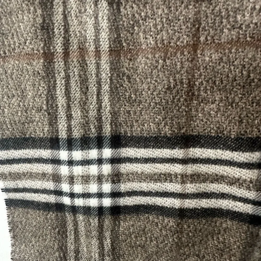 Black Brown 1826 Plaid Scarf